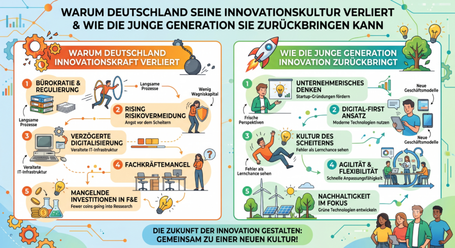 Warum Deutschland seine Innovationskultur verliert – und wie die junge Generation sie zurückbringen kann 2 Innovationskultur Deutschland – Junge Generation treibt den digitalen Wandel in Unternehmen voran